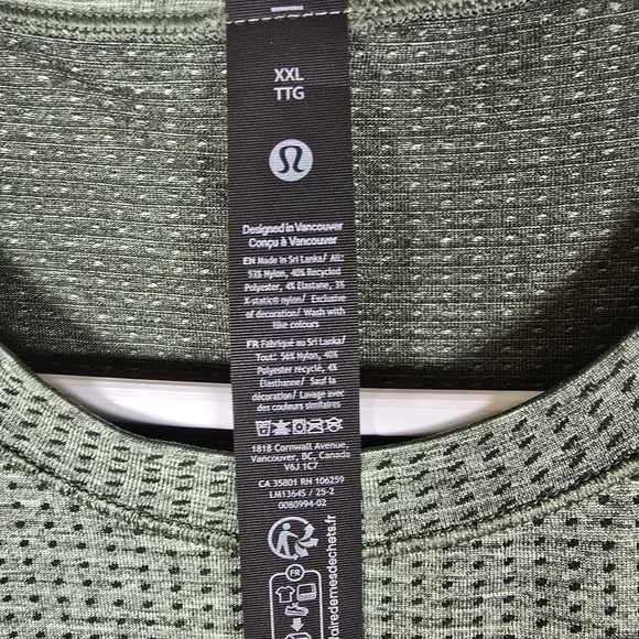 NWT Lululemon Men's Metal Vent Tech Sleeveless Shirt Updated Fit Size XXL - Picture 8 of 12